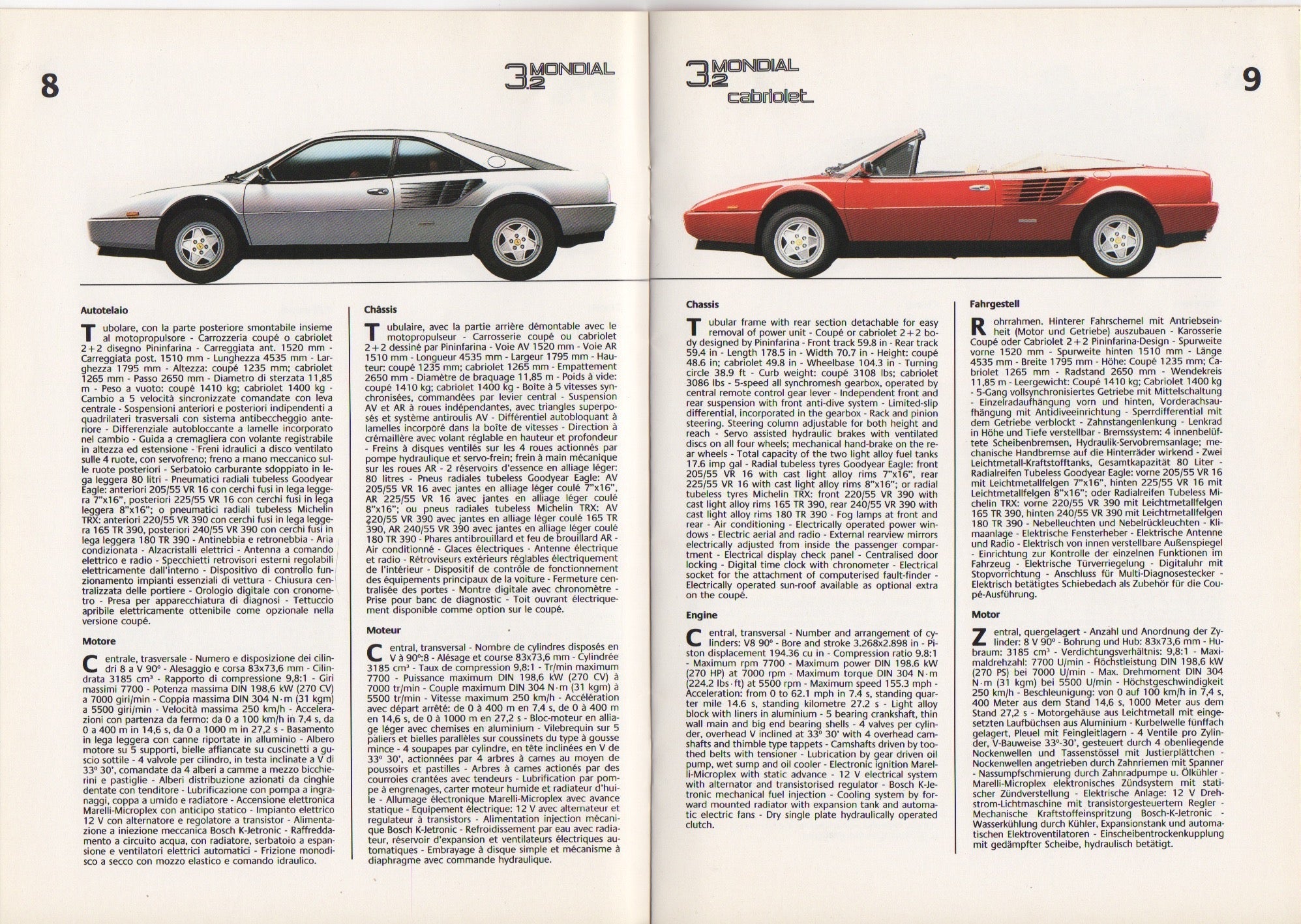 Ferrari Product Range 1986 Brochure (409/86)