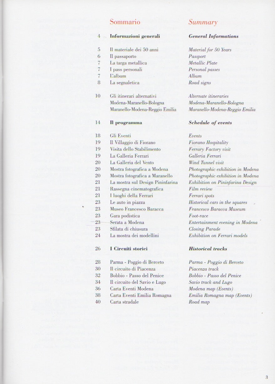 Ferrari 1947-1997 50 Years Celebration Information Guide (1215/97 - 5M/06/97)