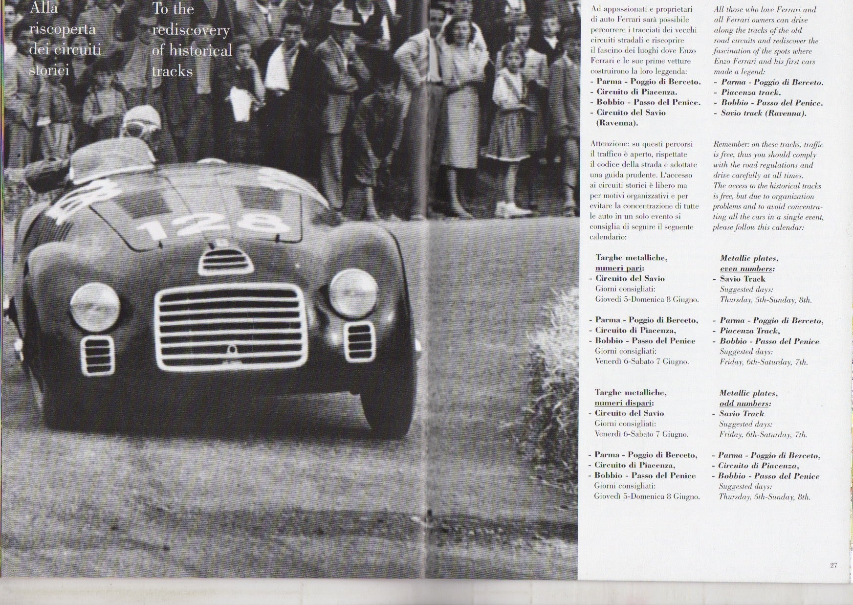 Ferrari 1947-1997 50 Years Celebration Information Guide (1215/97 - 5M/06/97)