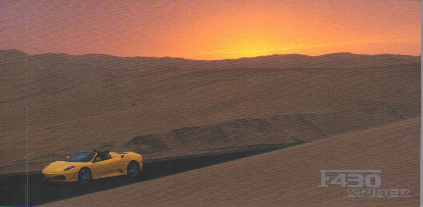 Ferrari F430 Spider Postcard Booklet Brochure (2196/05)