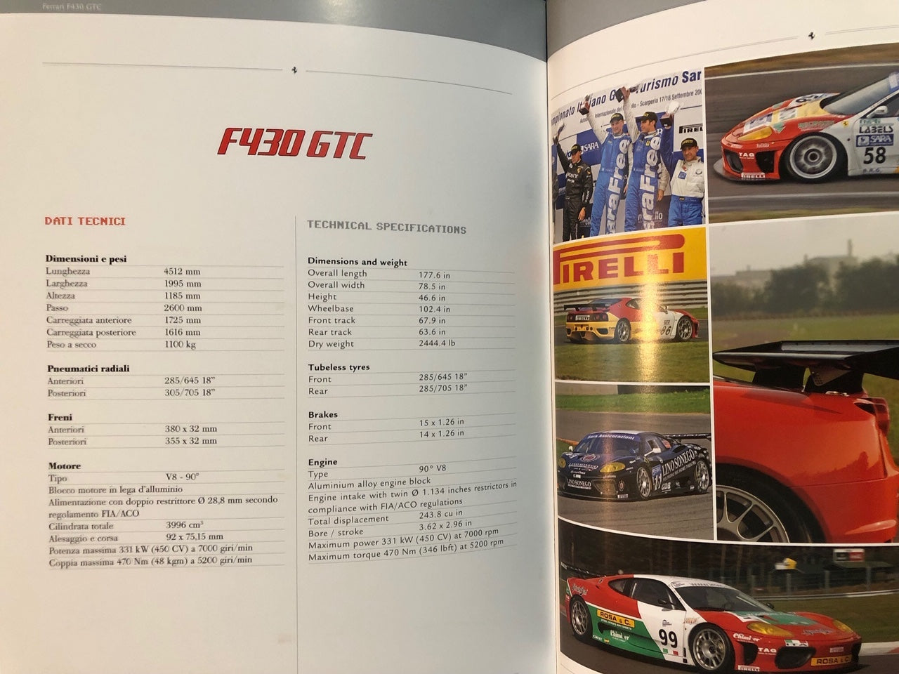 Ferrari Corse Clienti 2006 Program of Activities (2374/06)