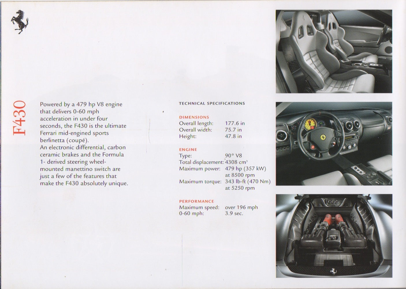 Ferrari The GT Cars Press Kit Brochure (3009/06)