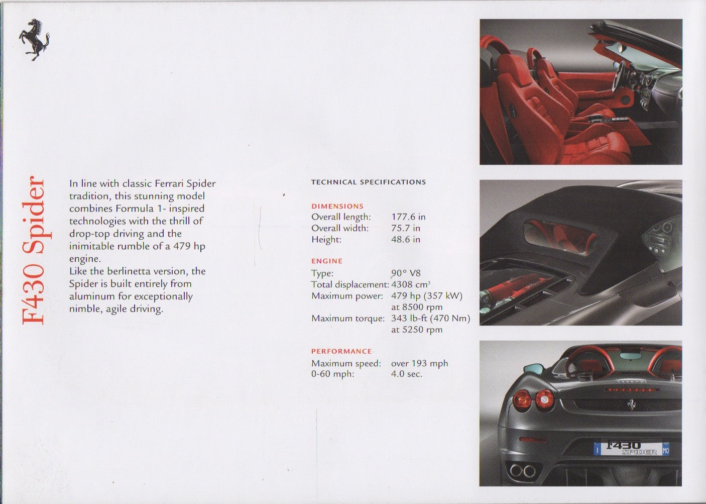 Ferrari The GT Cars Press Kit Brochure (3009/06)