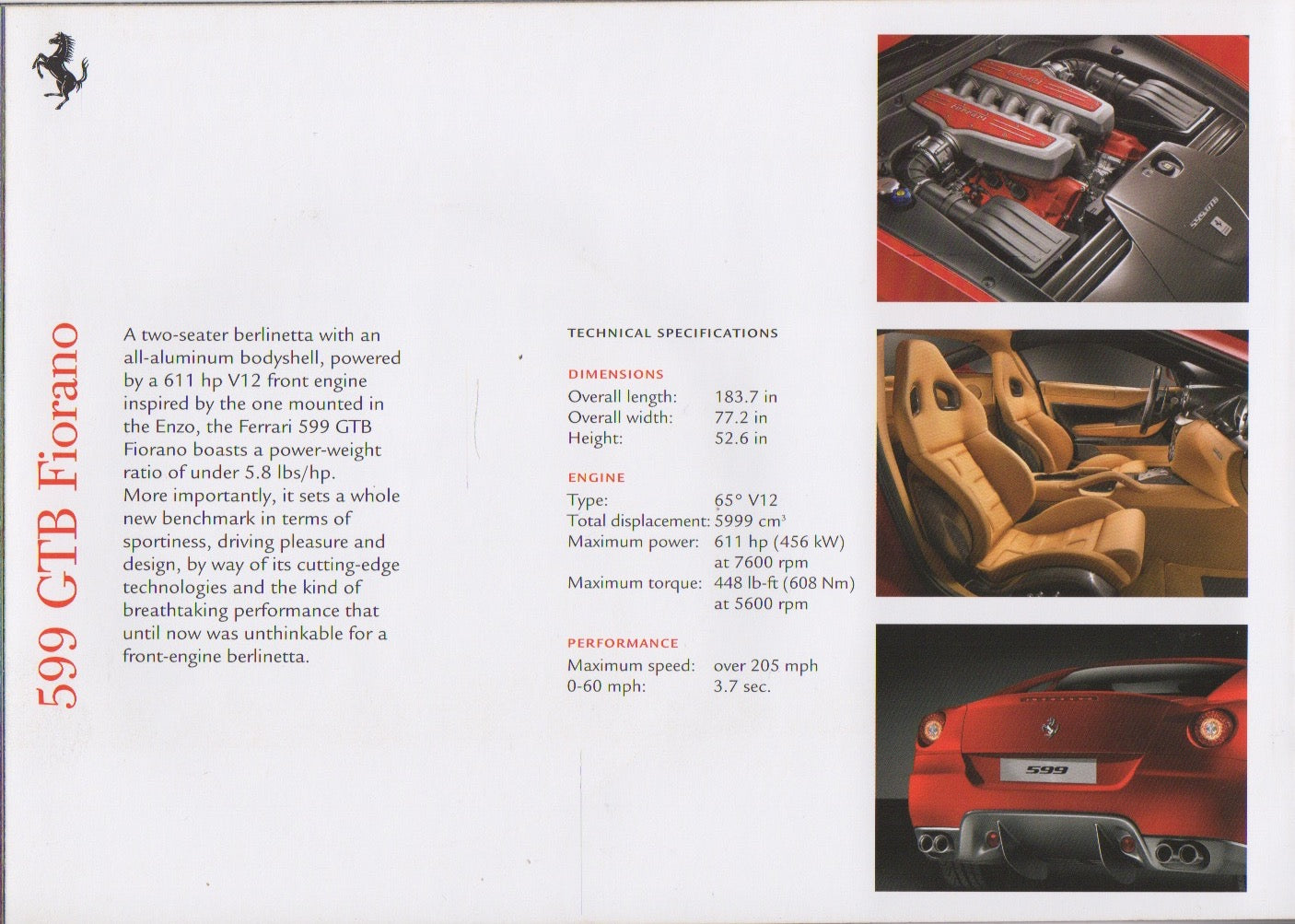 Ferrari The GT Cars Press Kit Brochure (3009/06)
