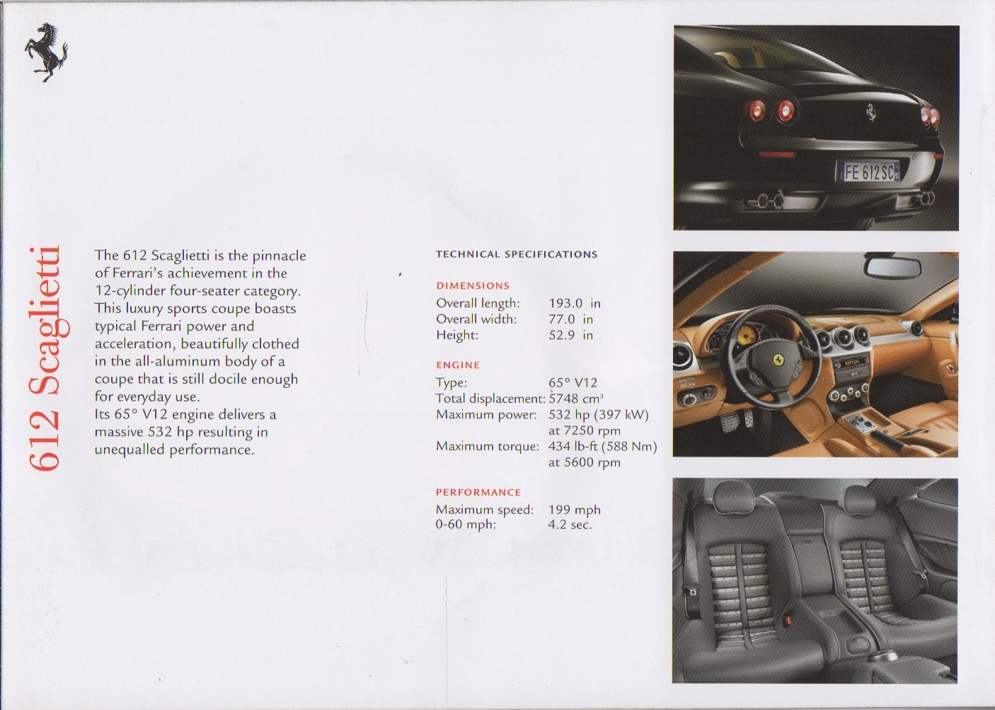 Ferrari The GT Cars Press Kit Brochure (3009/06)