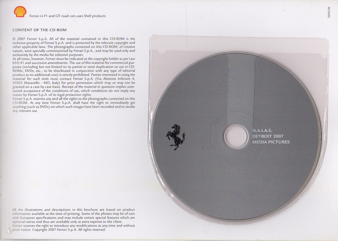 Ferrari The GT Cars Press Kit Brochure (3009/06)