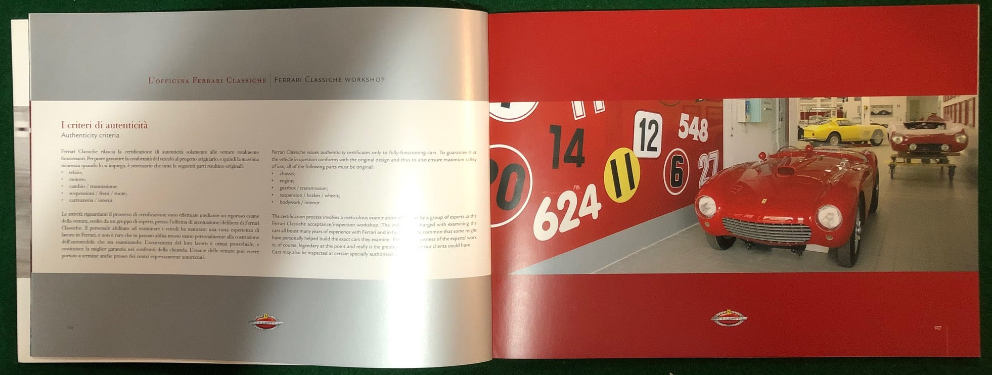 Ferrari Classiche Brochure - La Certificazione (3205/08)