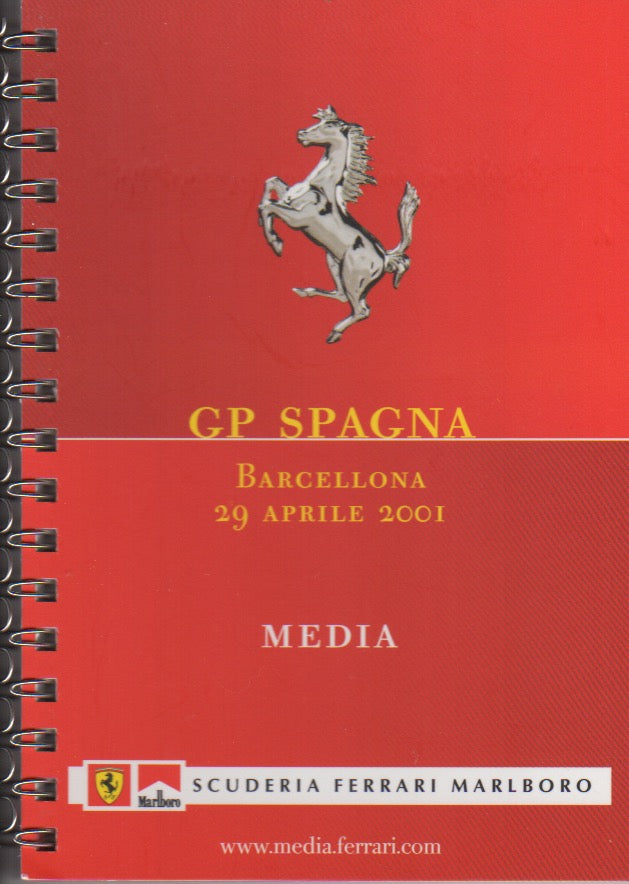 Ferrari F1 Media Booklet GP Spain 2001 (1681/01)