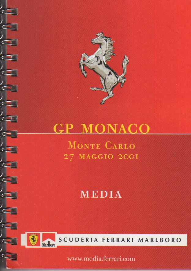 Ferrari F1 Media Booklet GP Monaco 2001 (1681/01)
