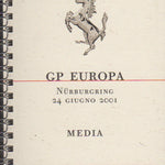 Ferrari F1 Media Booklet GP Europe Nurburgring 2001 (1681/01)