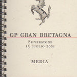 Ferrari F1 Media Booklet GP Britain 2001 (1681/01)