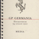 Ferrari F1 Media Booklet GP Germany 2001 (1681/01)