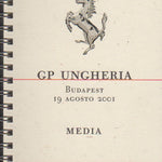 Ferrari F1 Media Booklet GP Hungary 2001 (1681/01)