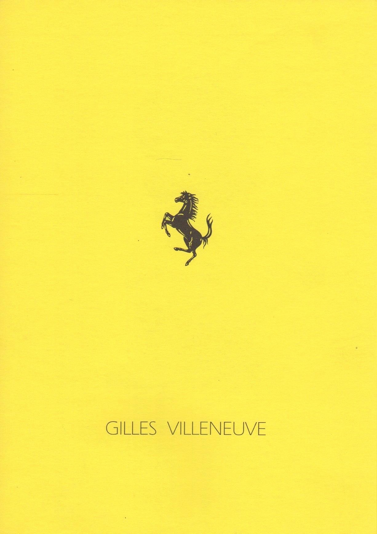 Gilles Villeneuve 10 Year Memorial Brochure (716/92)