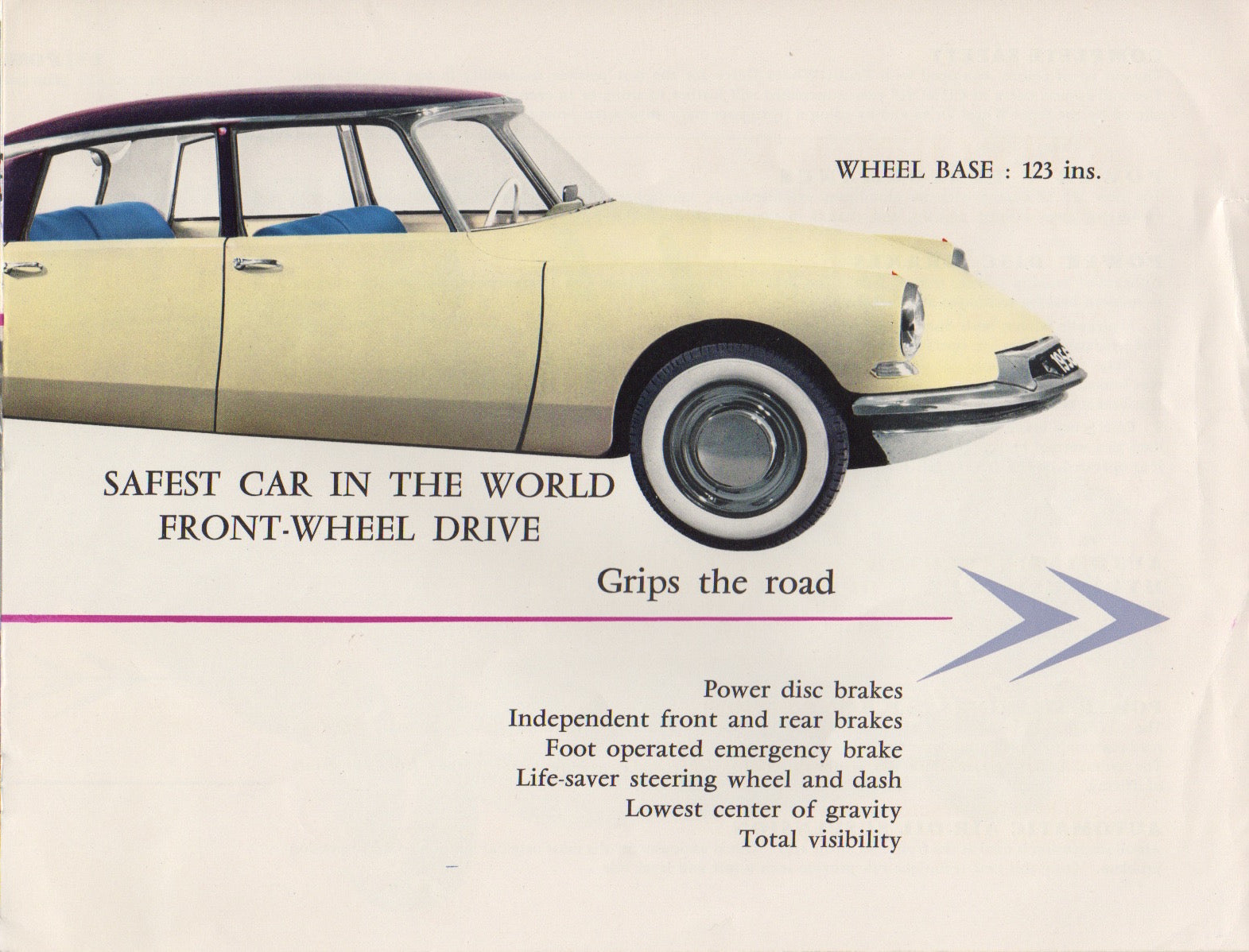 Citroen DS19 1956 Brochure