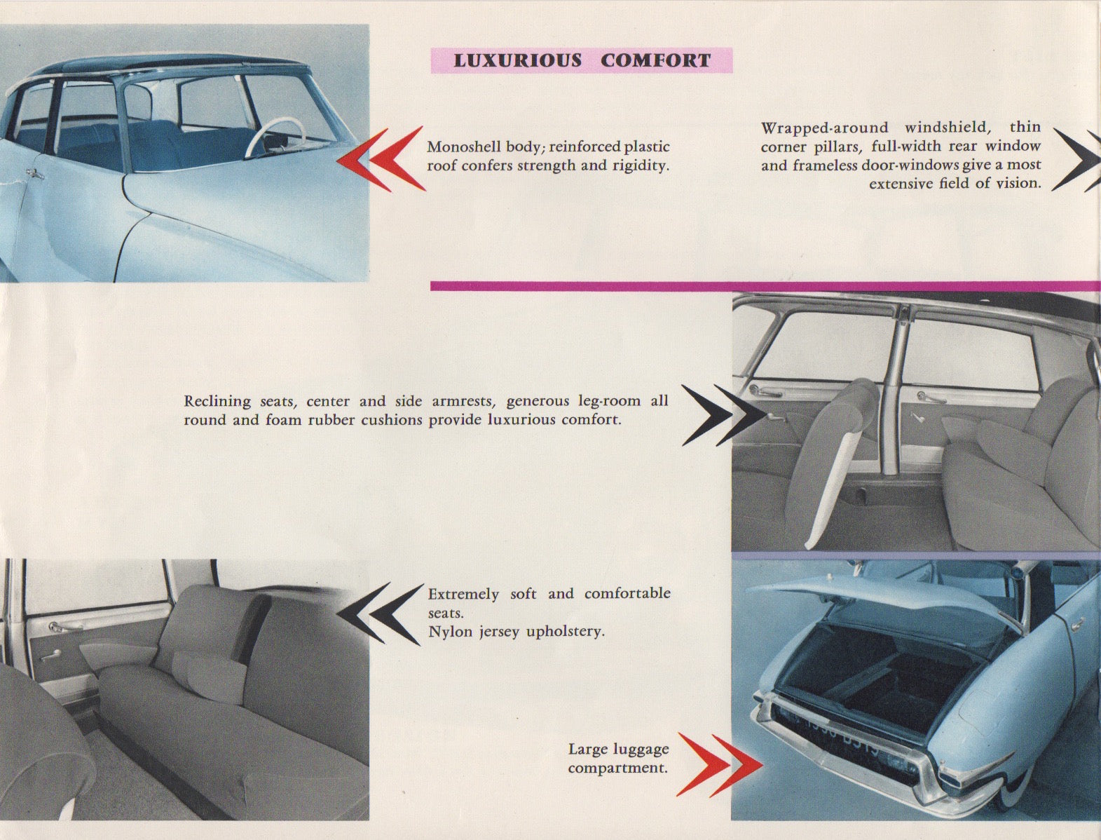 Citroen DS19 1956 Brochure