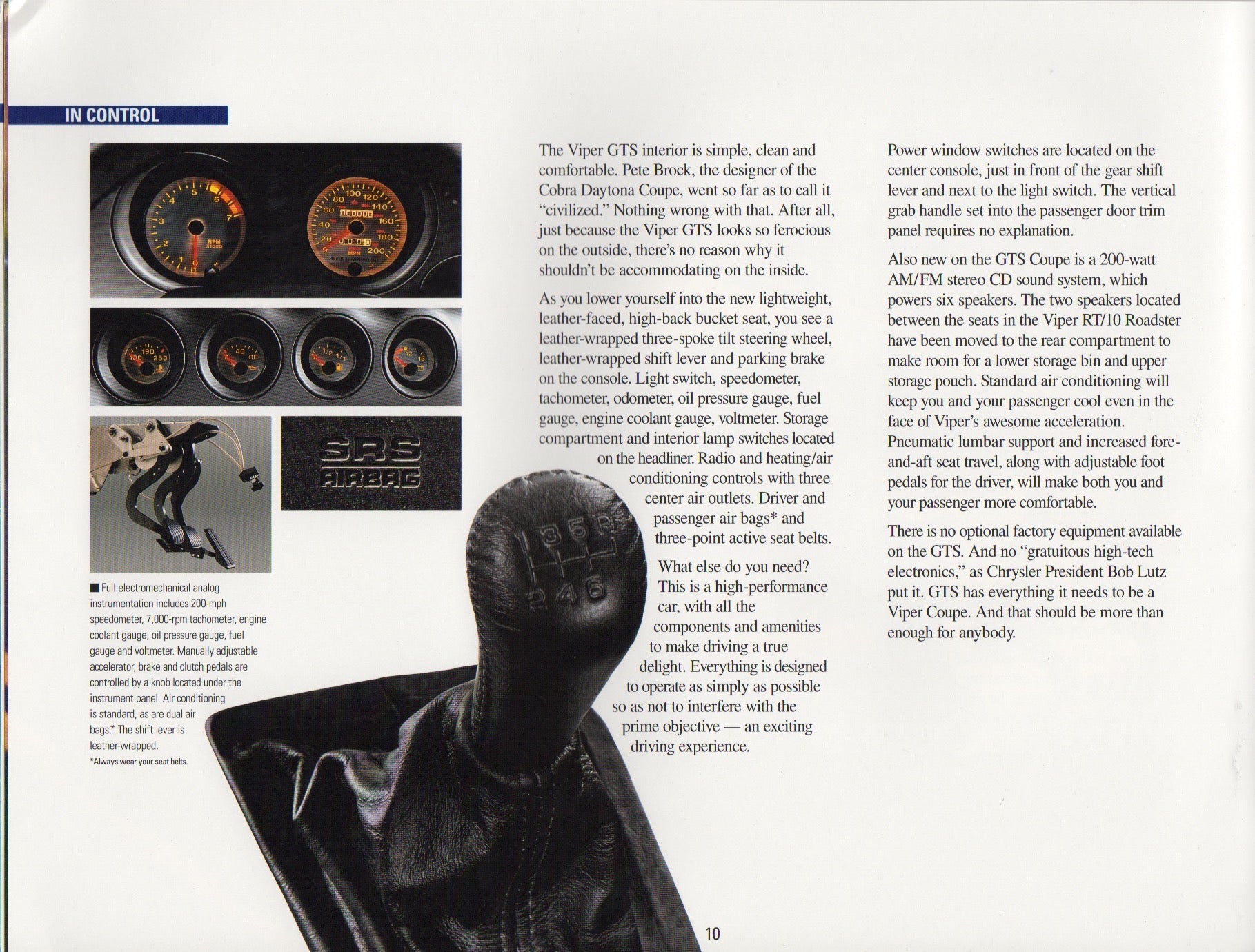 Dodge Viper GTS Brochure