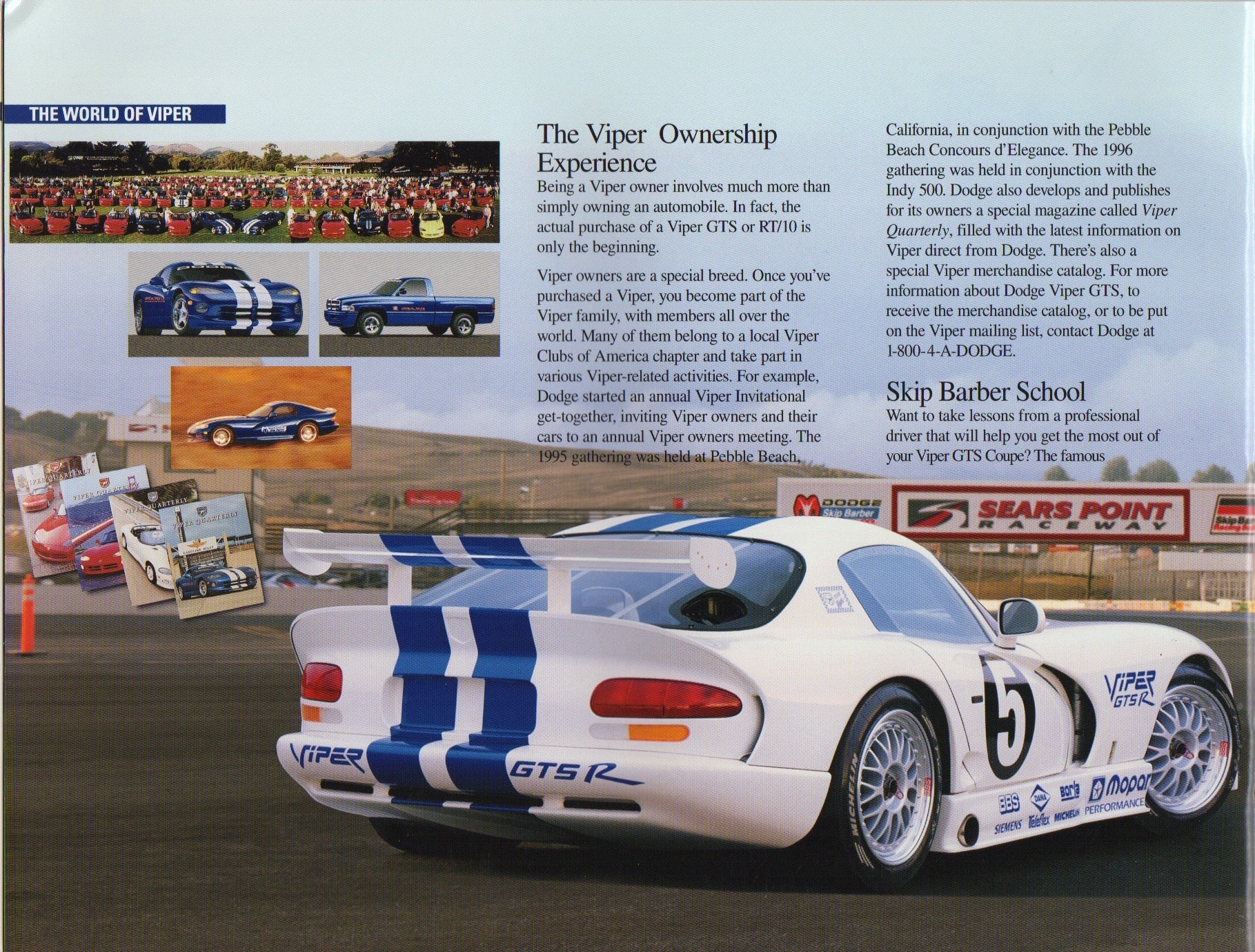 Dodge Viper GTS Brochure