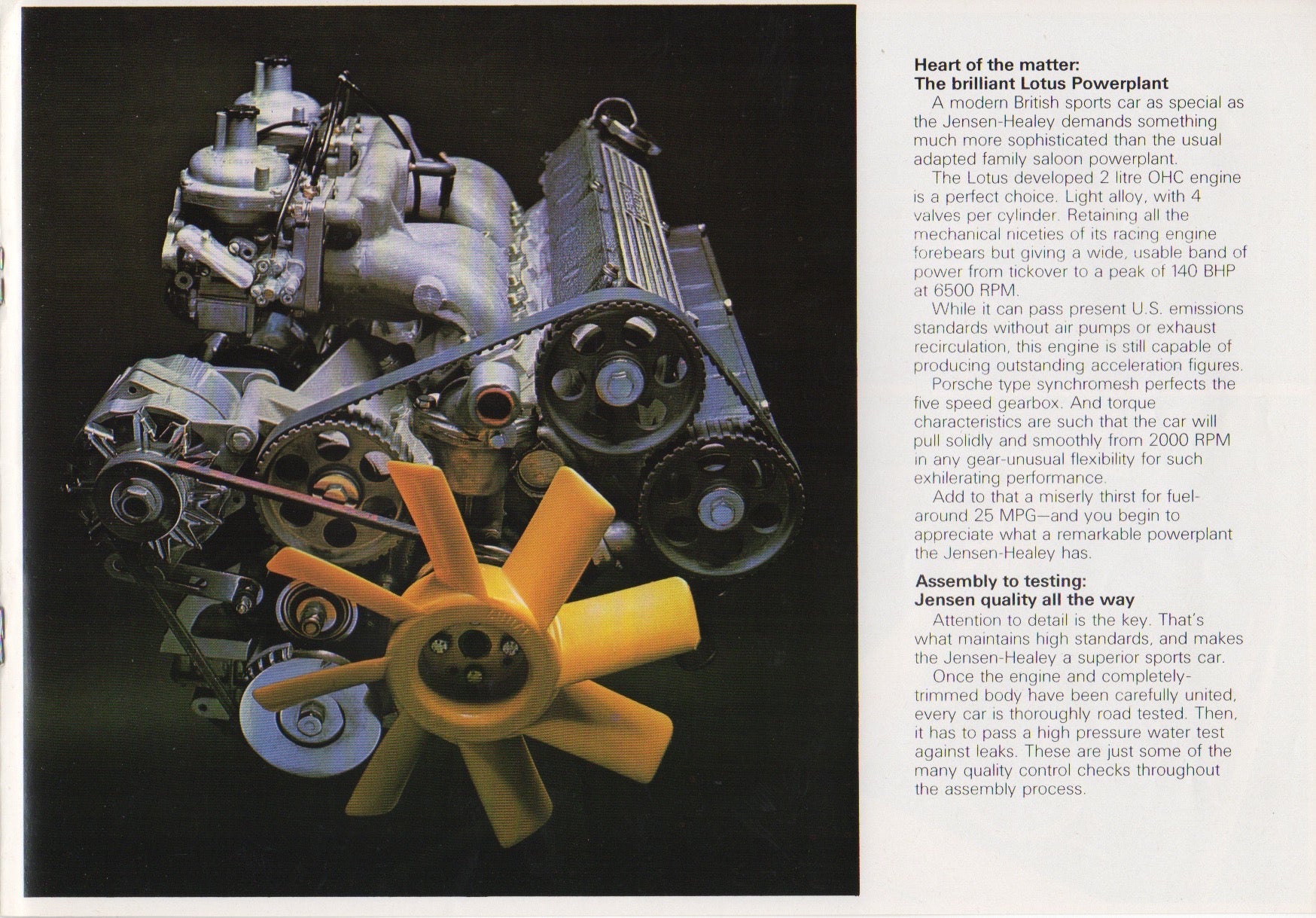 Jensen-Healey Brochure 1974