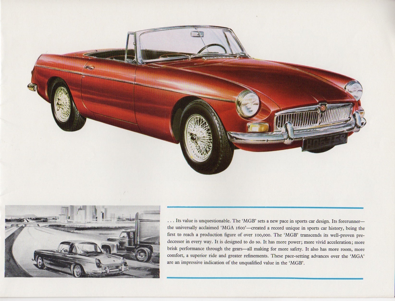 MG MGB 1800 Brochure 1963