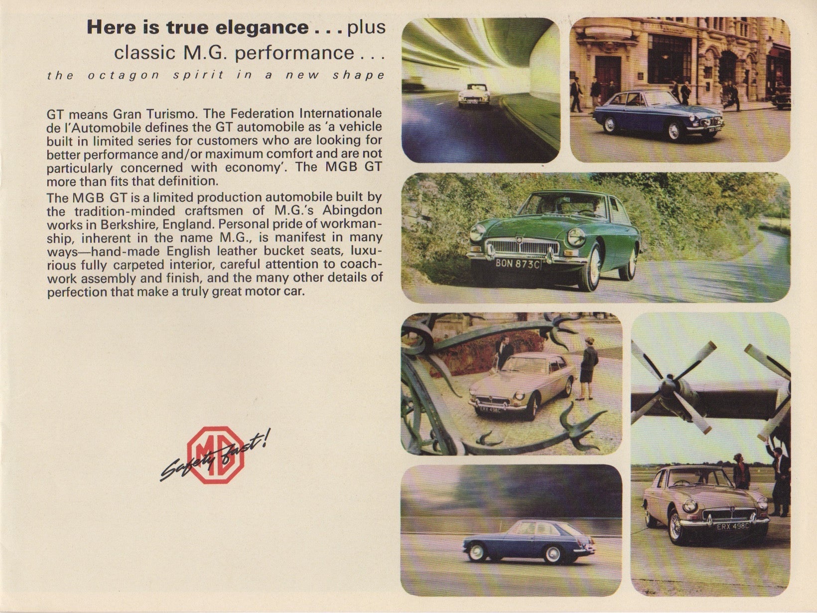 MG MGB GT Brochure 1966