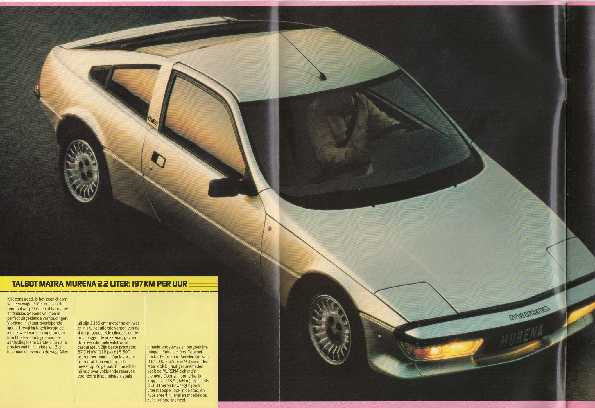 Talbot Matra Murena Deluxe Brochure 1981