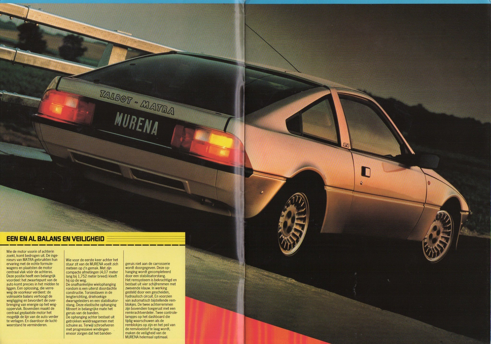 Talbot Matra Murena Deluxe Brochure 1981