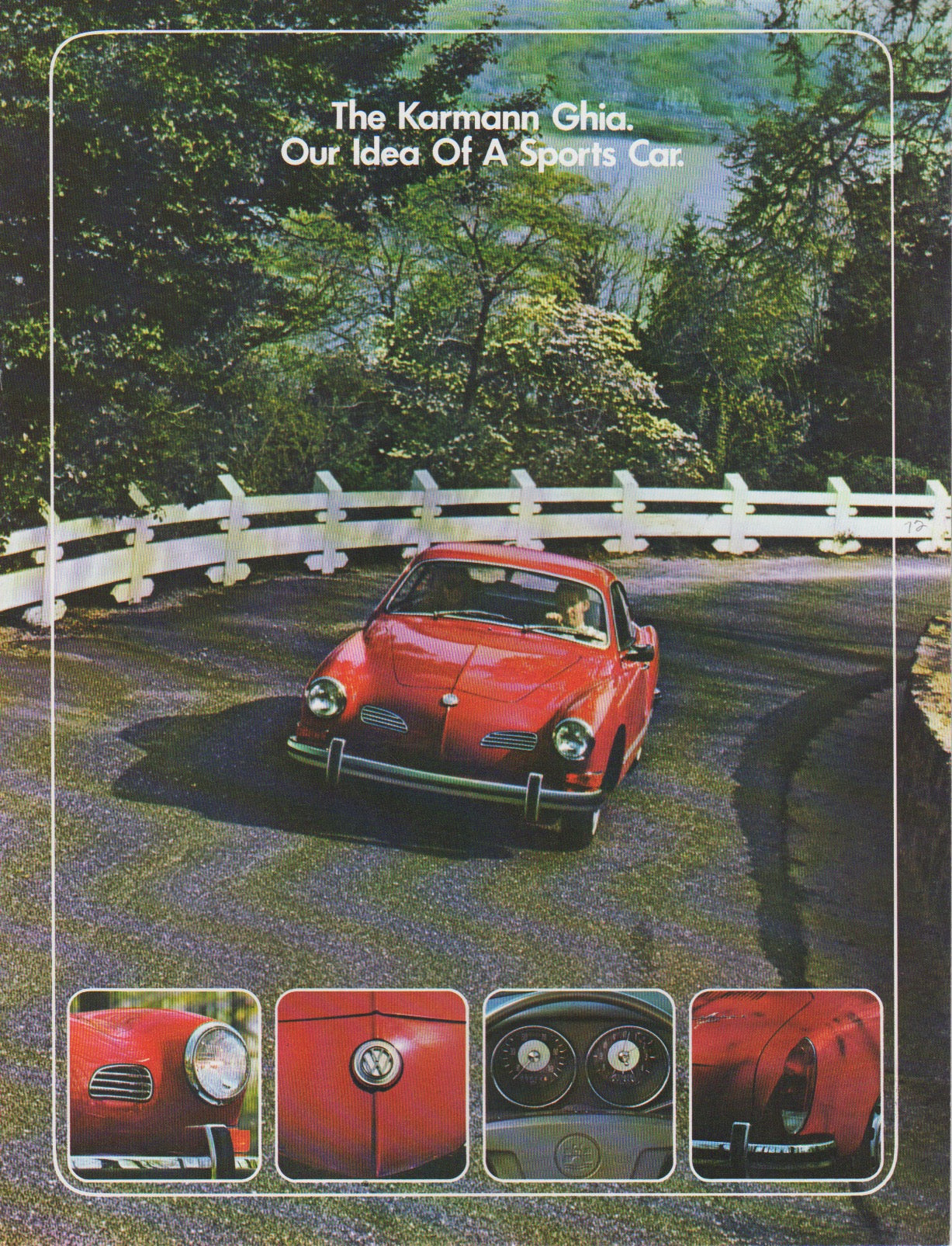 Volkswagen VW Karmann Ghia Brochure 1972