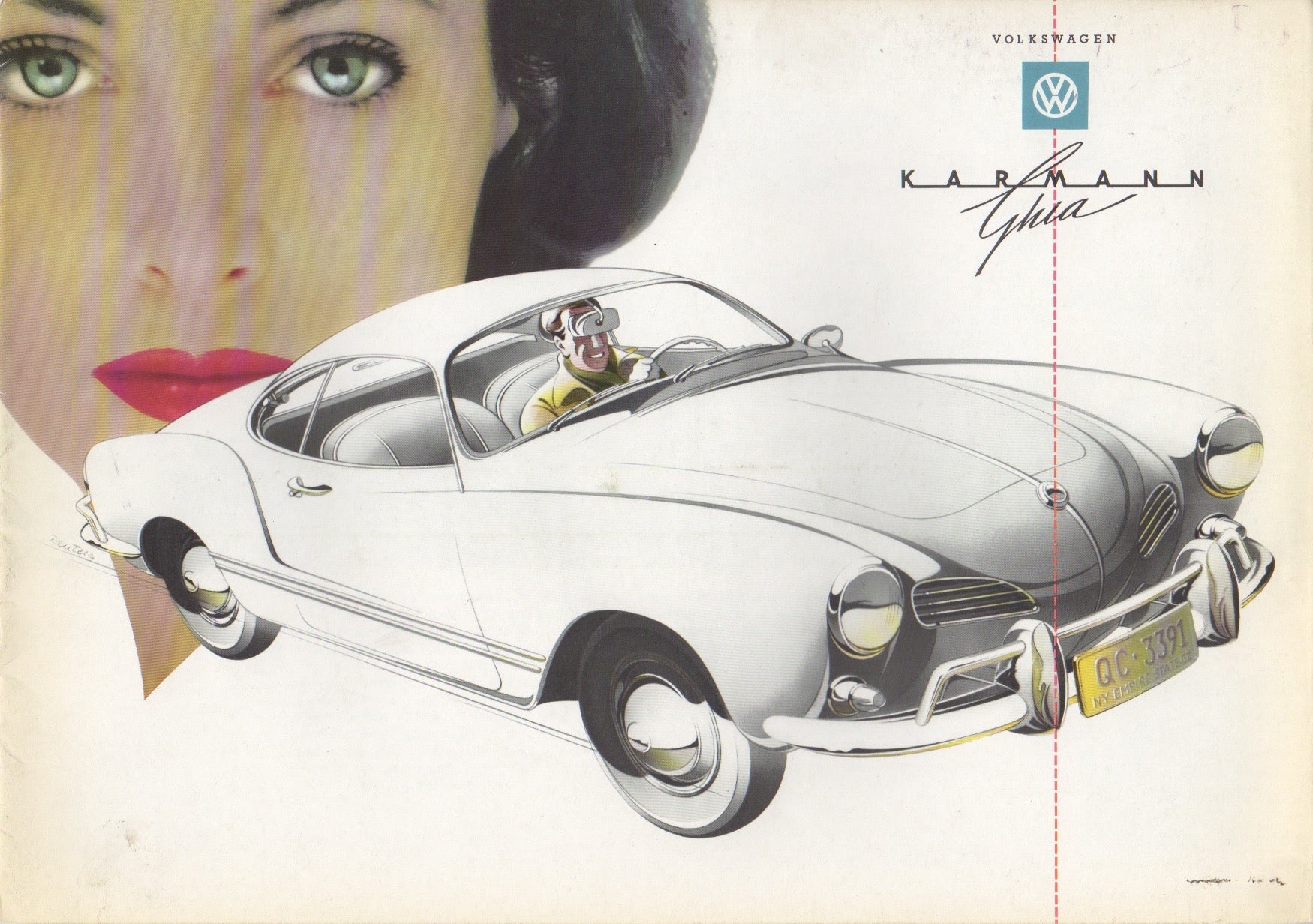Volkswagen VW Karmann Ghia Brochure 1958