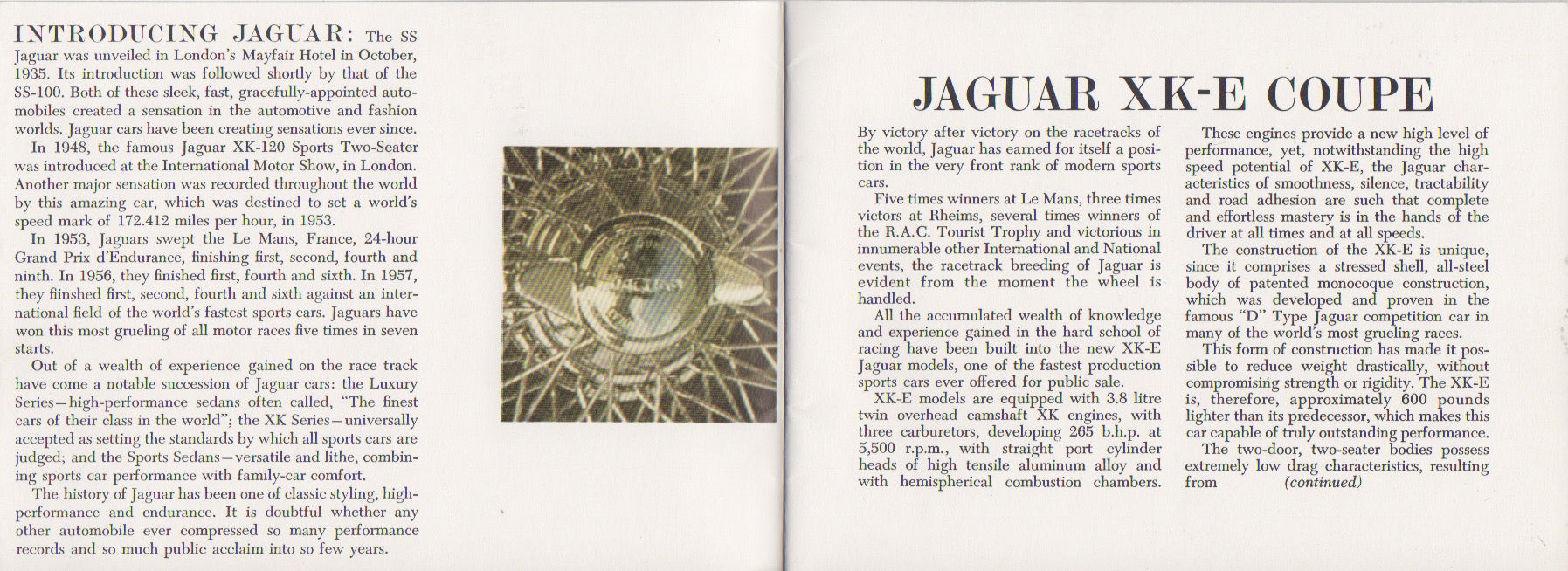 Jaguar 1963 Model Year Line-up