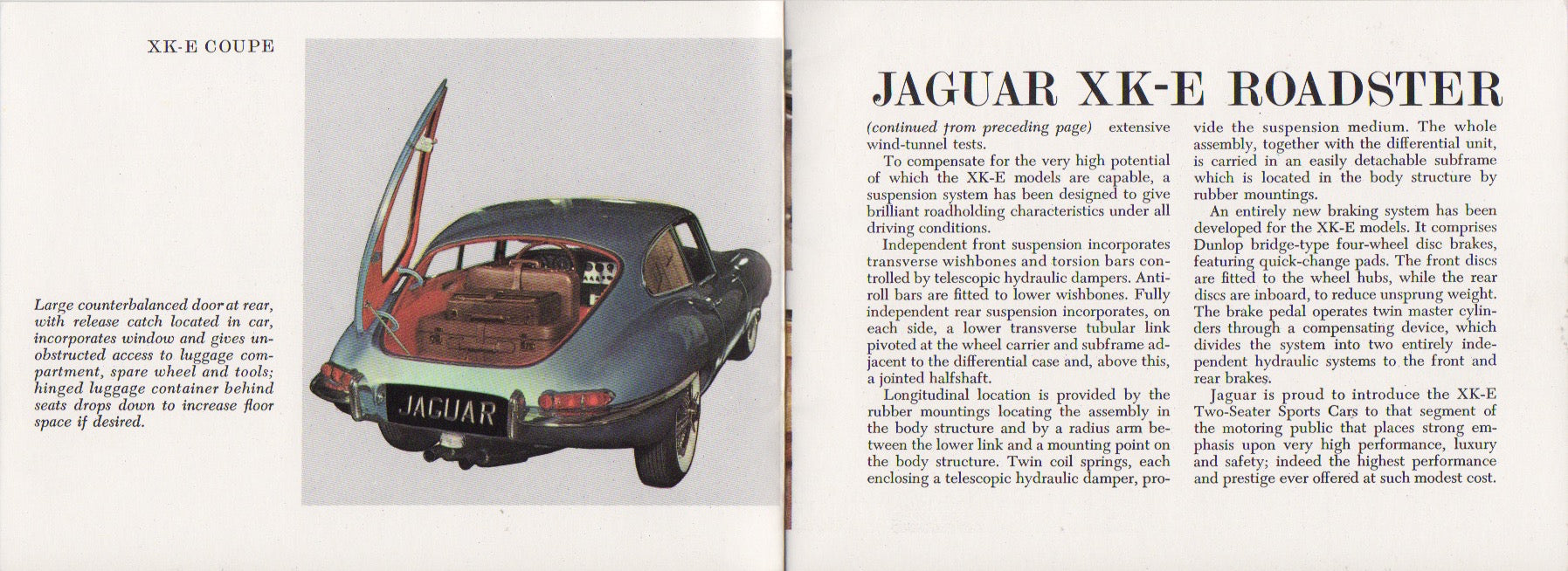 Jaguar 1963 Model Year Line-up