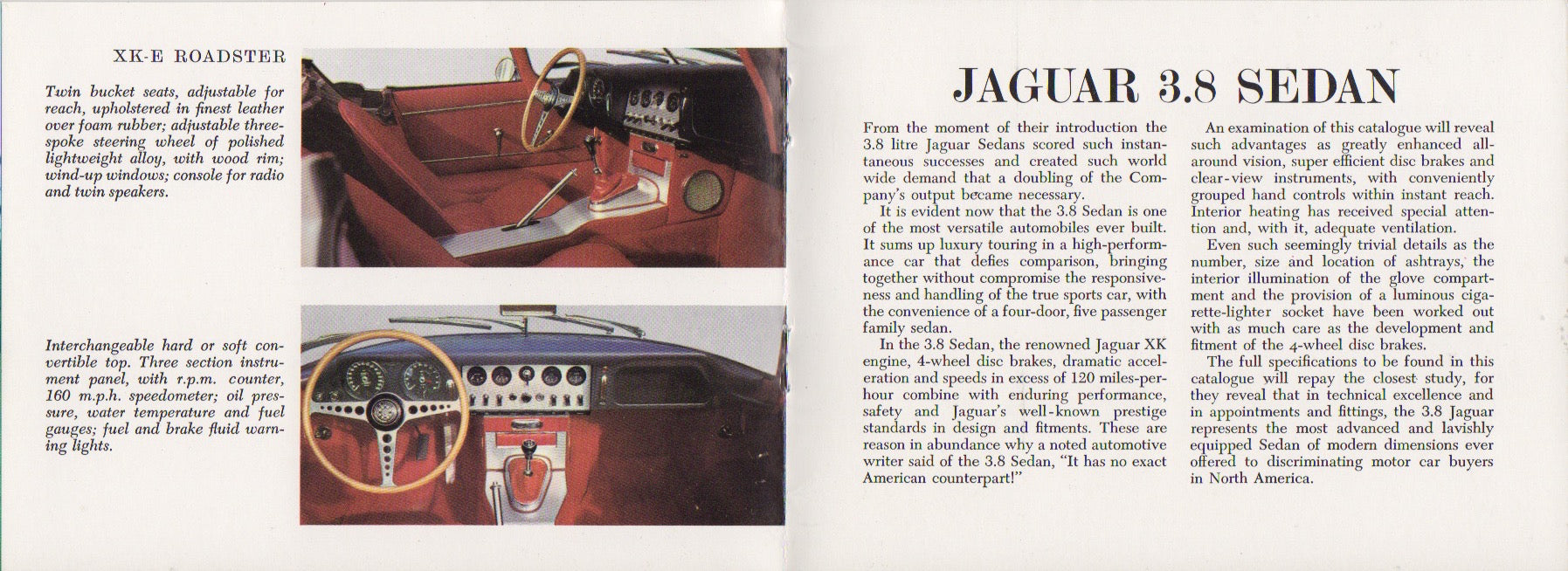 Jaguar 1963 Model Year Line-up