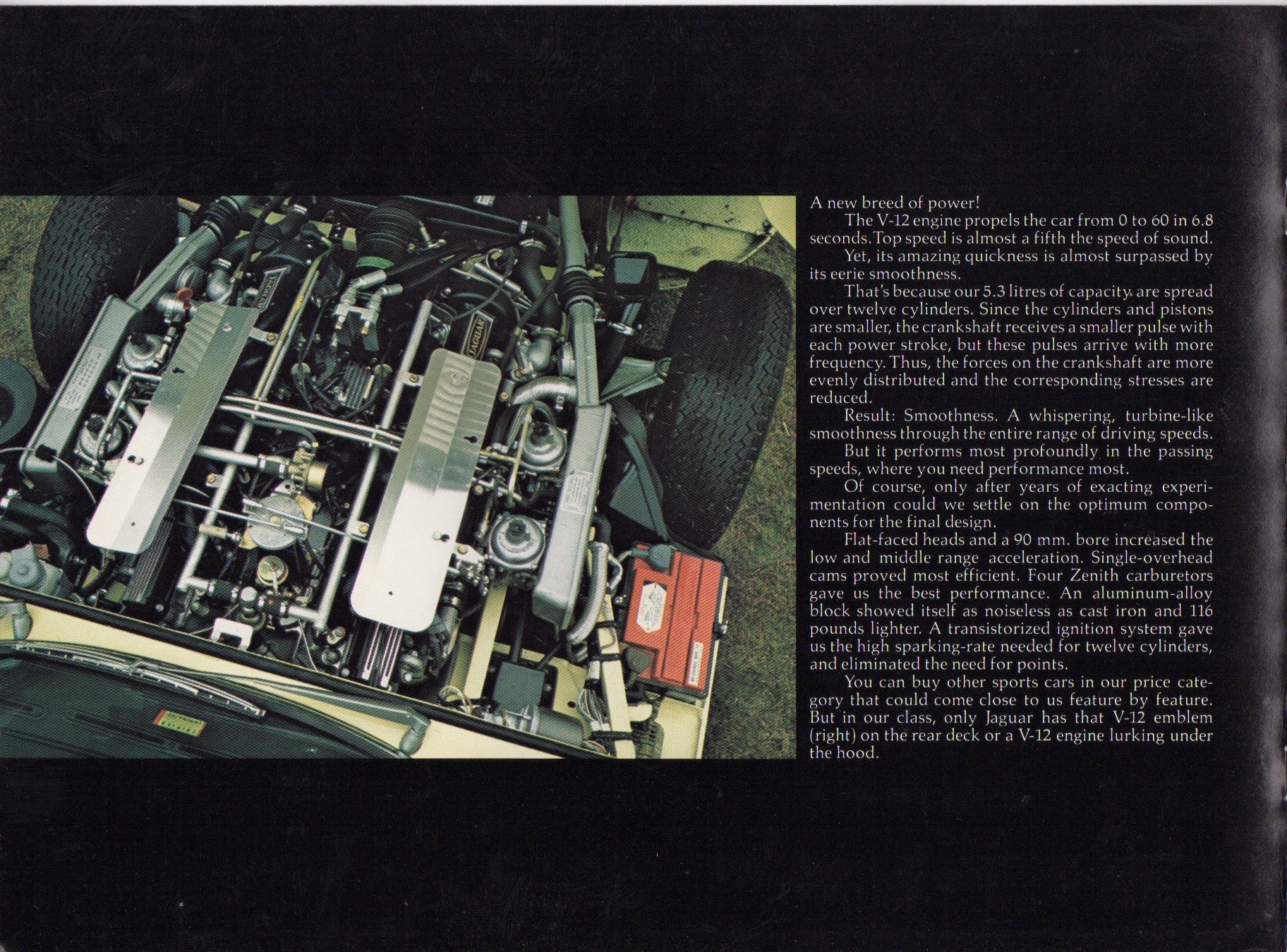 Jaguar V-12 E-Type Brochure 1973