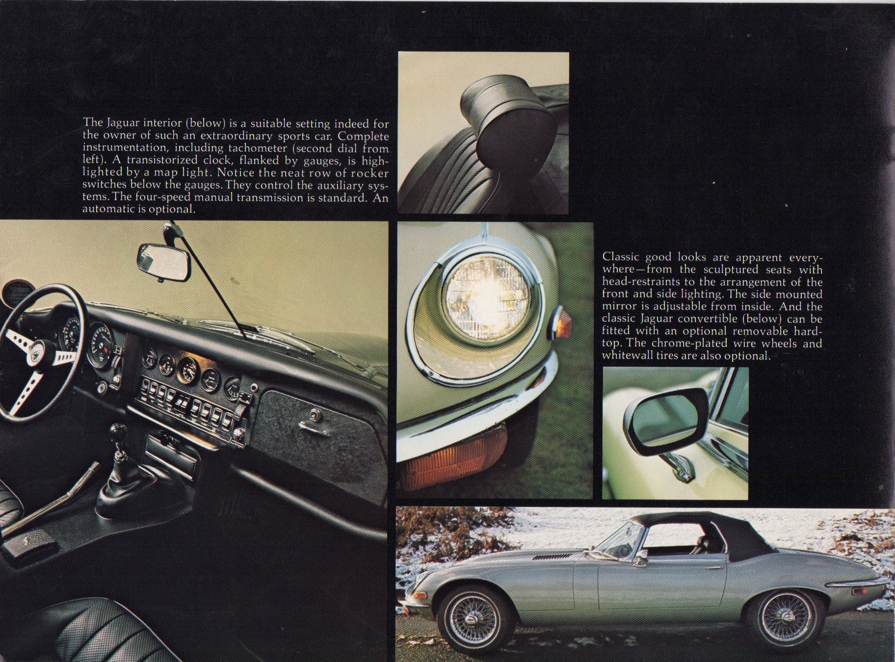 Jaguar V-12 E-Type Brochure 1973