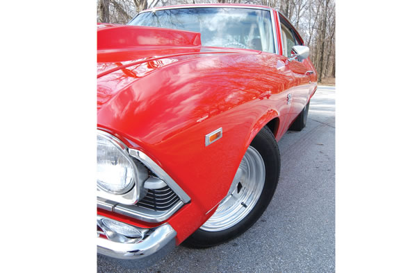 front fender close up of a 1969 Chevy Chevelle ss396