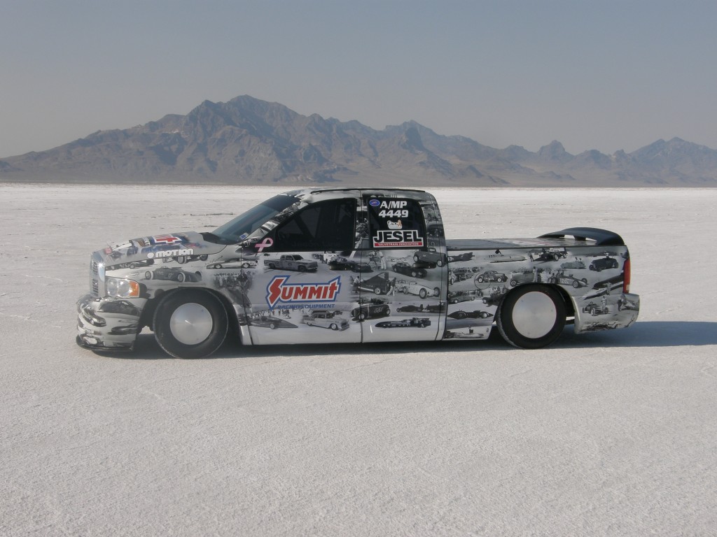 ram pickup truck land speed racer at Bonneville, 2012