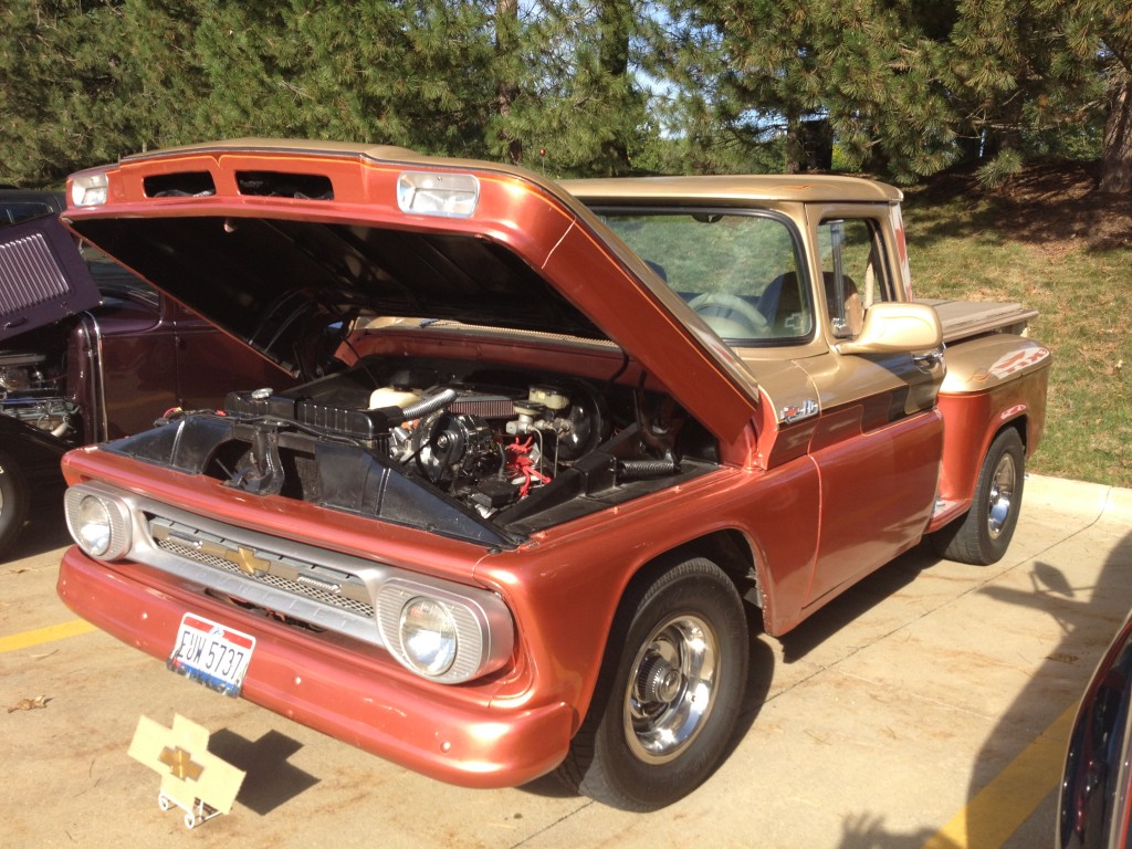 vintage customized chevy pickup truck