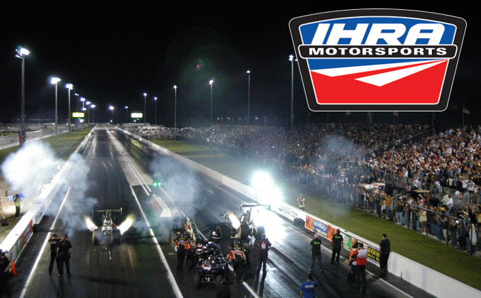 IHRA Drag Race with logo