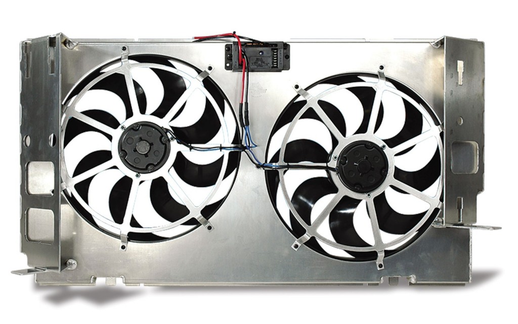 Flex-a-lite electric fans in a shroud