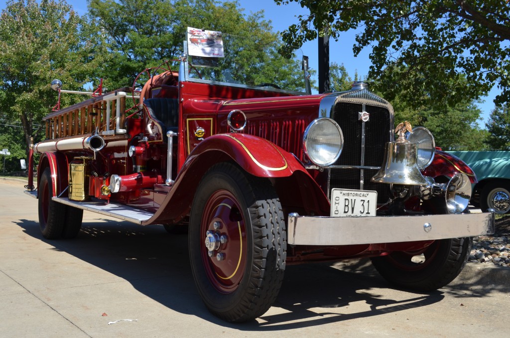 vintage boyer fire truck, front