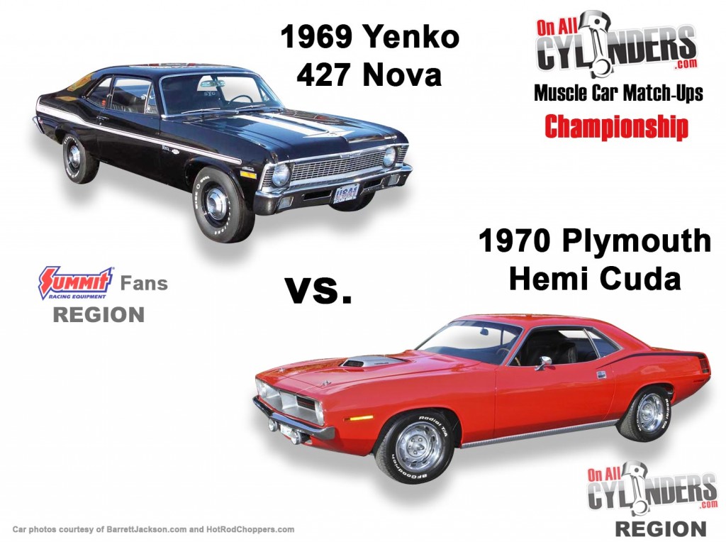 2014 muscle car match up artwork