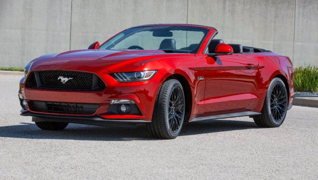 2015 red ford mustang 5.0 convertible with right hand drive rhd conversion