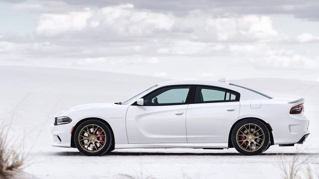 side view of a 2015 dodge charger hellcat