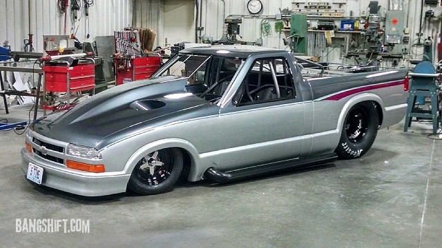 Chevy s10 pro mod drag truck