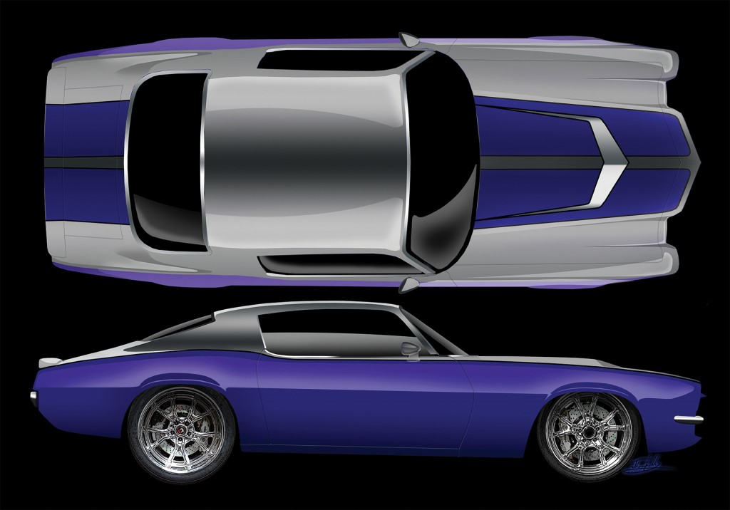 pro touring camaro concept vehicle render