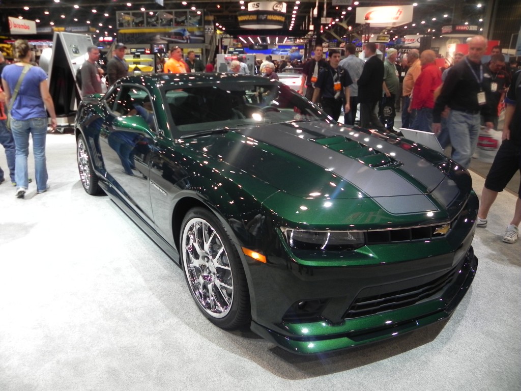 special edition 2015 chevy camaro on display at 2014 SEMA Trade Show