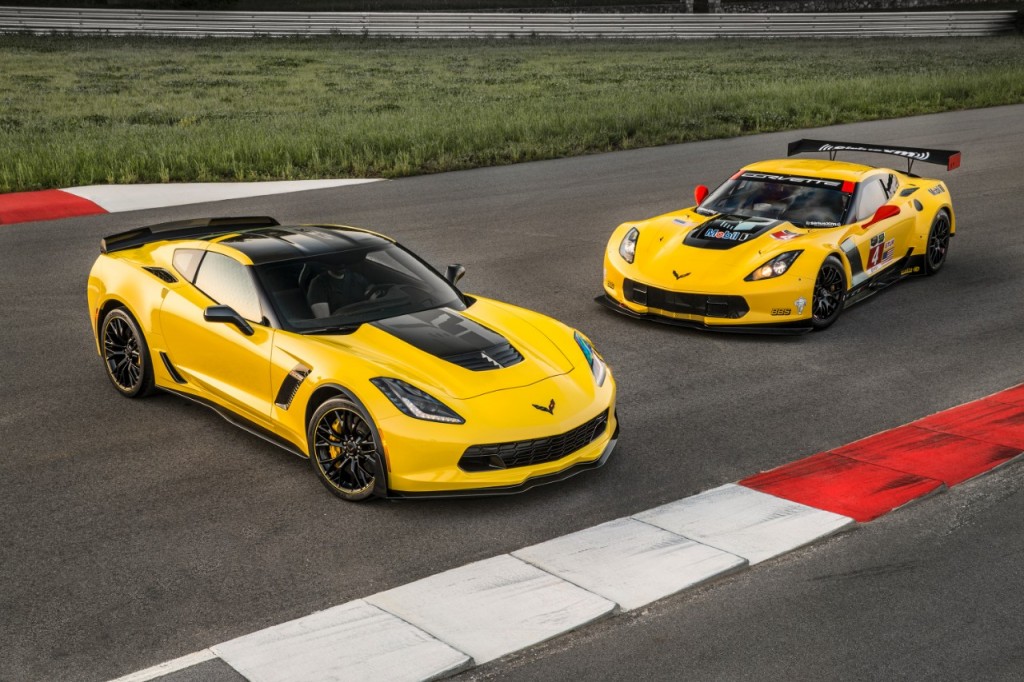 2016 chevy corvette c7.r on track