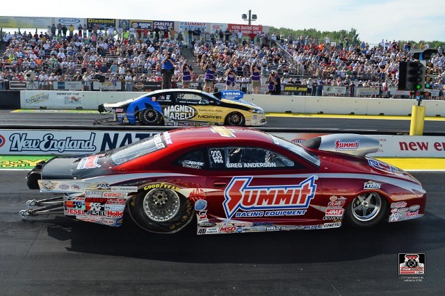 greg anderson in pro stock nhra summit racing camaro