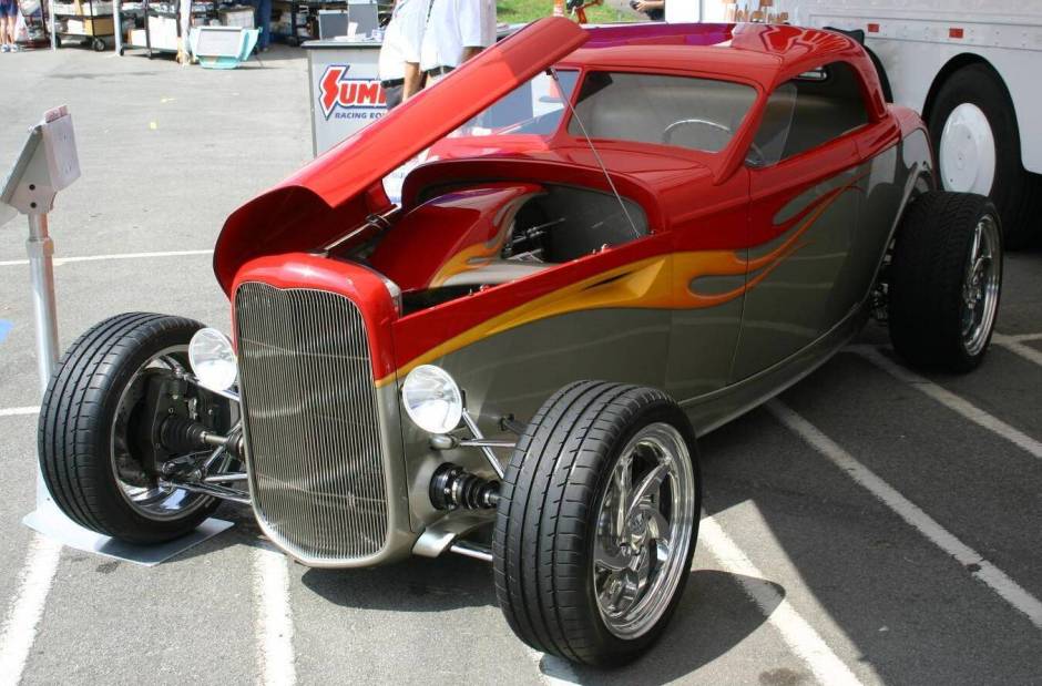 summit racing quadradeuce roadster on display