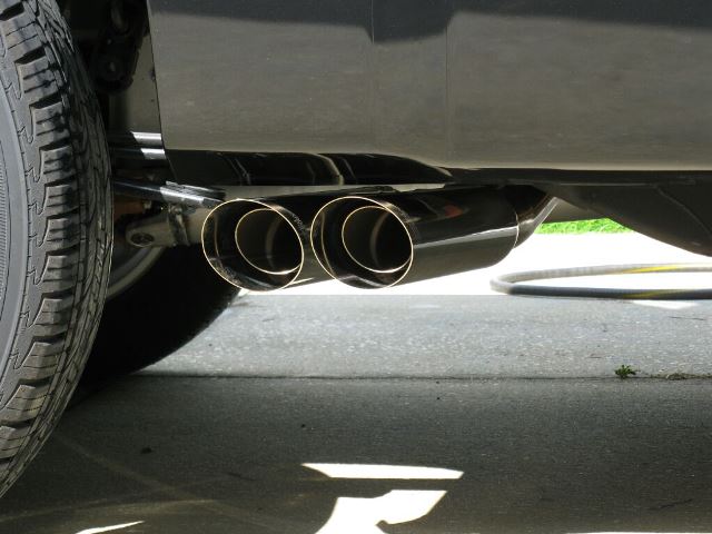 Gibson tailpipes on a truck